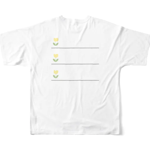 tulip memo フルグラフィックTシャツ