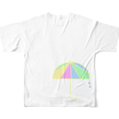 カラフル雨傘 All-Over Print T-Shirt