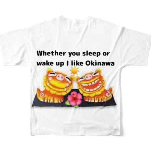 沖縄🌺大好きシーサーちゃん All-Over Print T-Shirt