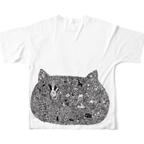 猫も愛せばにゃーと鳴く All-Over Print T-Shirt