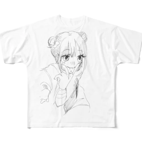 menhera フルグラフィックTシャツ