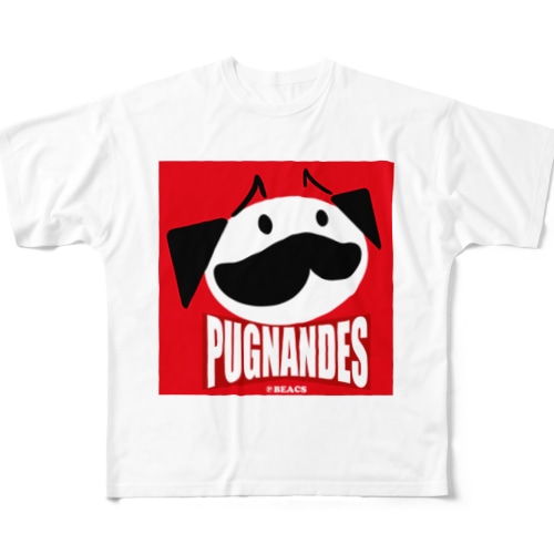 PUGNANDES2022_Red All-Over Print T-Shirt