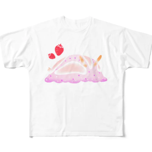 イチゴミルクウミウシ All-Over Print T-Shirt