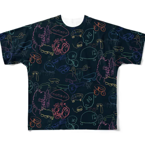 みちゃん紺 All-Over Print T-Shirt