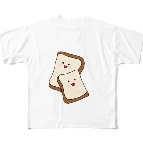 食ぱんファミリー All-Over Print T-Shirt