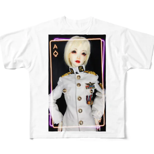 MyDoll01：マルガレーテ(海軍軍服ver) フルグラフィックTシャツ