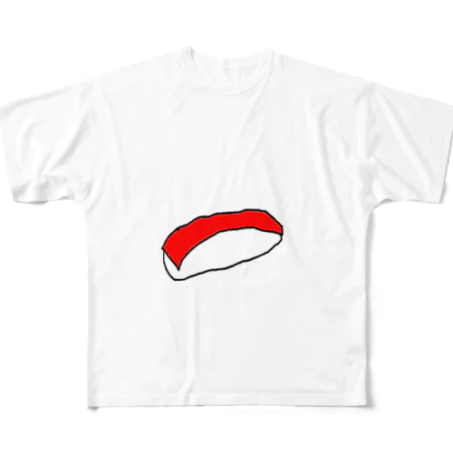 akami sushi フルグラフィックTシャツ