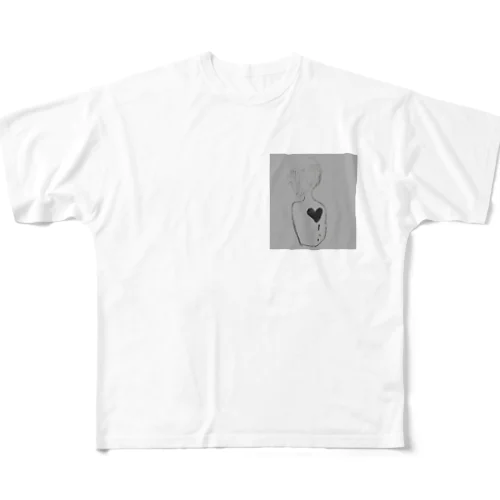 メンヘラ:傷心中の自尊心ちゃん All-Over Print T-Shirt