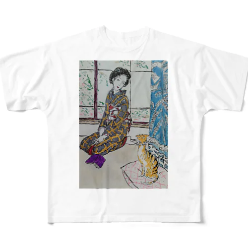 晩春 フルグラフィックTシャツ