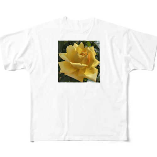 黄色い薔薇 All-Over Print T-Shirt