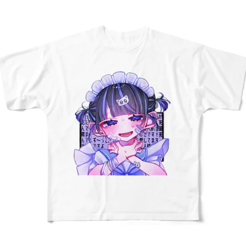 メンヘラメイドチャン‼️ フルグラフィックTシャツ