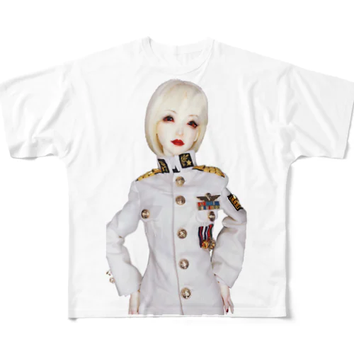 MyDoll02：マルガレーテ(海軍軍服ver) フルグラフィックTシャツ