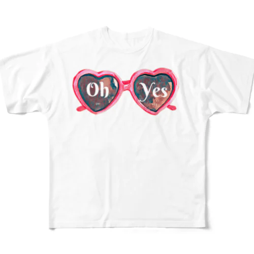 Oh Yes - サングラス All-Over Print T-Shirt