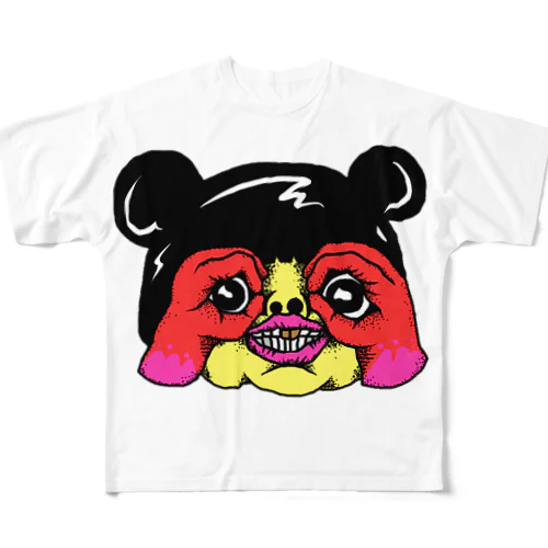 " Blindfolded girls " All-Over Print T-Shirt