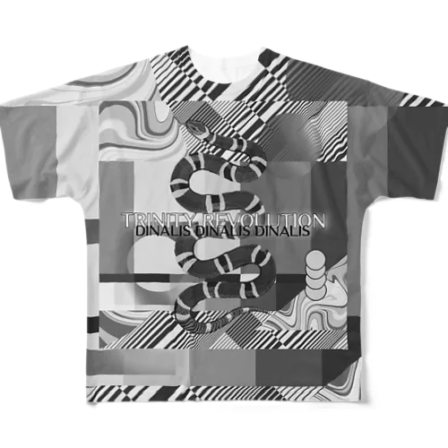 TRINITY REVOLUTION サイケ All-Over Print T-Shirt