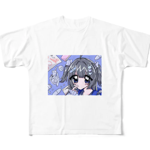 未頼まいご 無加工版 フルグラフィックTシャツ