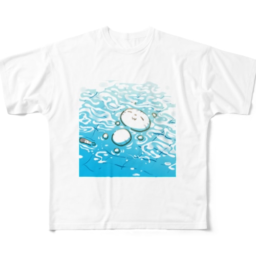 水風呂ラブ All-Over Print T-Shirt