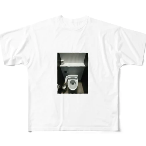 トイレの写真 フルグラフィックTシャツ