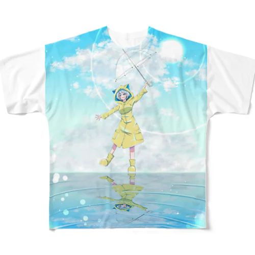 梅雨明け All-Over Print T-Shirt