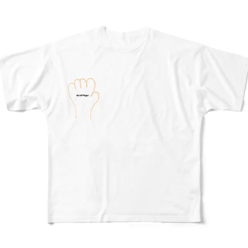 No left finger フルグラフィックTシャツ