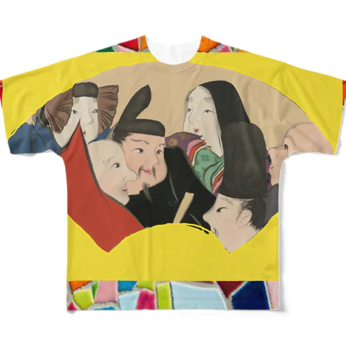 Japan's contemporary colorful modanart  フルグラフィックTシャツ