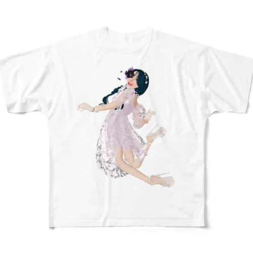 無邪気な妖精ガール All-Over Print T-Shirt