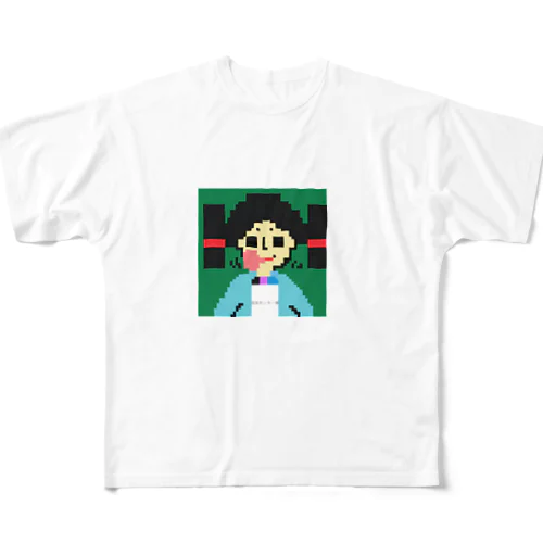 弥生ボーイくん10歳 渋谷センター街Tシャツを着て渋谷センター街に参上の巻  All-Over Print T-Shirt