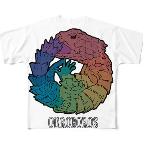 ウロボロス All-Over Print T-Shirt