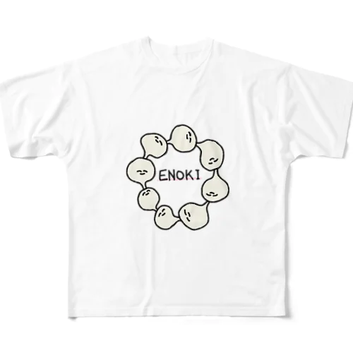 環状エノキ フルグラフィックTシャツ