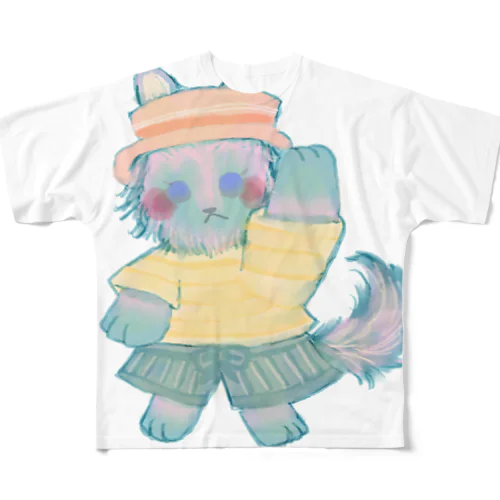 オオカミのウルフル All-Over Print T-Shirt