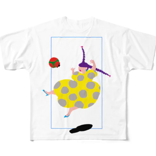 水玉の女02 All-Over Print T-Shirt