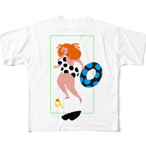 水玉の女03 All-Over Print T-Shirt