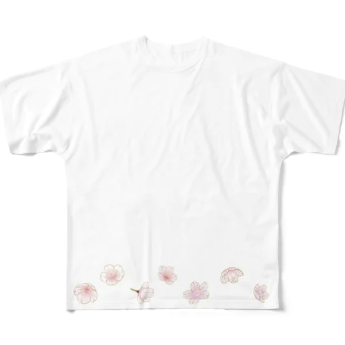 サクラ舞い散る季節 All-Over Print T-Shirt