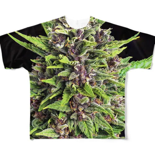 大麻Aフル裏表 フルグラフィックTシャツ