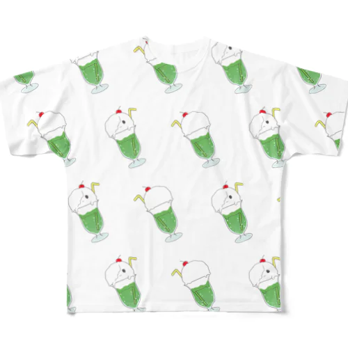 あしめリピート（メロン味） All-Over Print T-Shirt