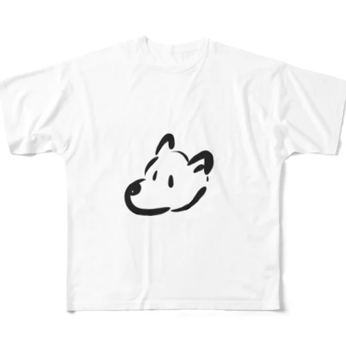 いぬ。 フルグラフィックTシャツ