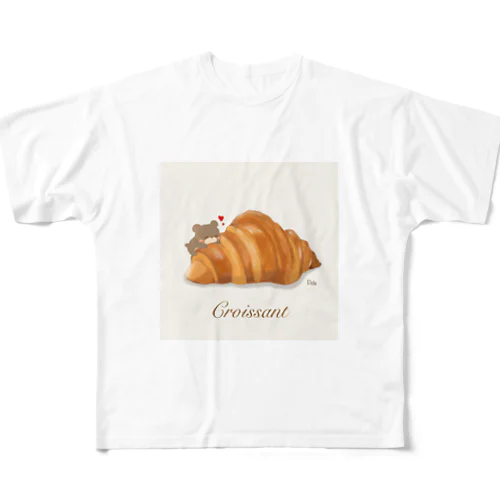 クロワッサン フルグラフィックTシャツ