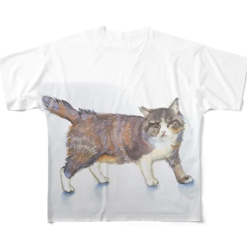 ボス鉛筆画トップス All-Over Print T-Shirt