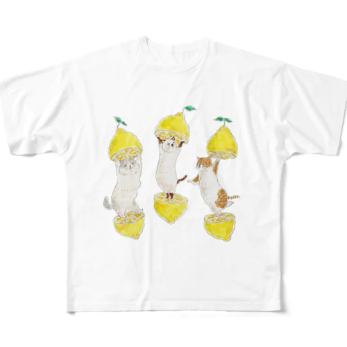 ファーストキッスはレモン味 フルグラフィックTシャツ