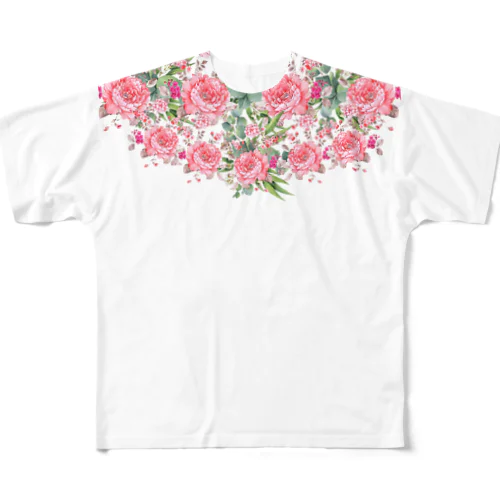 FLOWERTシャツ② All-Over Print T-Shirt