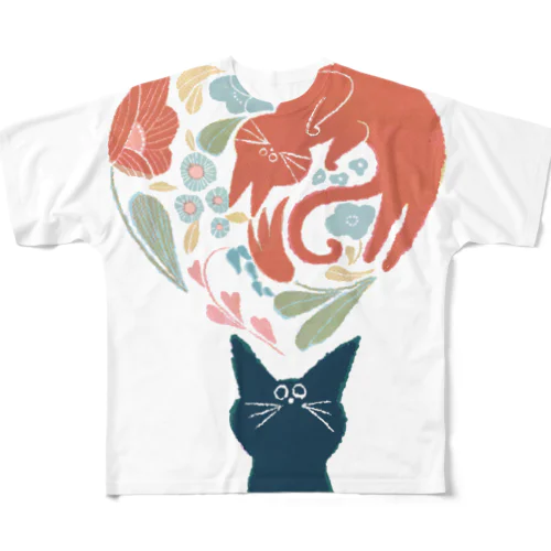 neko♡ All-Over Print T-Shirt