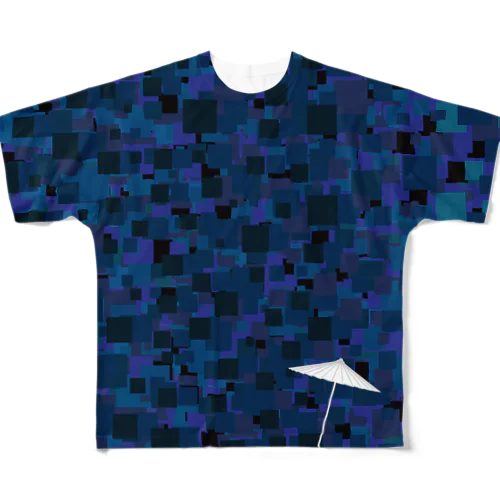 傘紋 フルグラフィックTシャツ