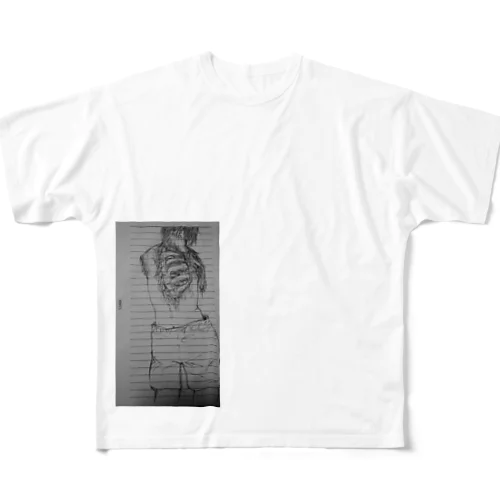 大根A、16歳頃の絵。 All-Over Print T-Shirt