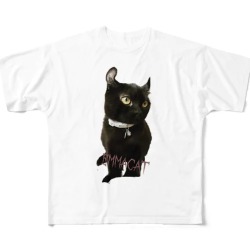 Emmacat フルグラフィックTシャツ