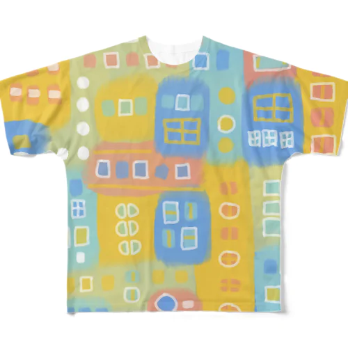 ★NEW!【心癒される抽象画オリジナルTシャツ#06】 フルグラフィックTシャツ