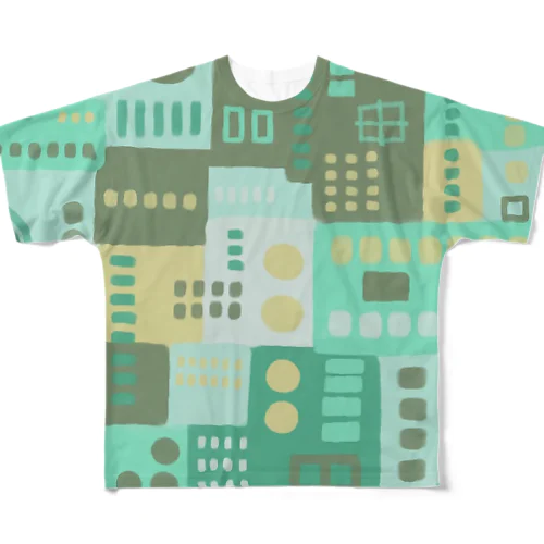 ★NEW!【心癒される抽象画オリジナルTシャツ#40】 フルグラフィックTシャツ