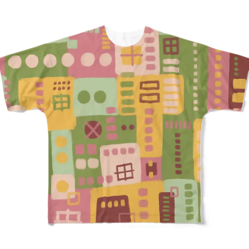 ★NEW!【心癒される抽象画オリジナルTシャツ#39】 All-Over Print T-Shirt