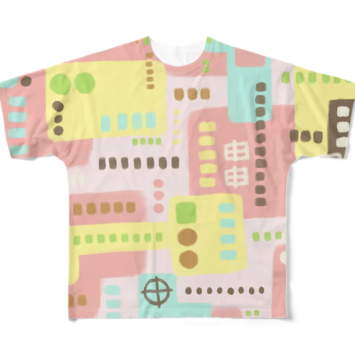 ★NEW!【心癒される抽象画オリジナルTシャツ#36】 フルグラフィックTシャツ