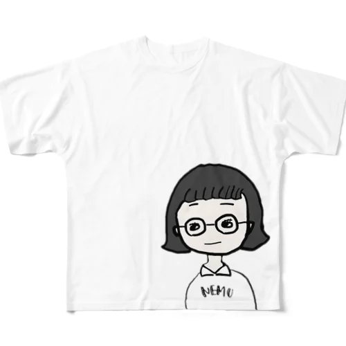 好きな人を見るときの気が抜けてる子。 All-Over Print T-Shirt