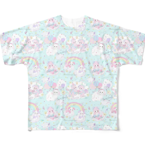 ばぶあちゃんとお友達 All-Over Print T-Shirt